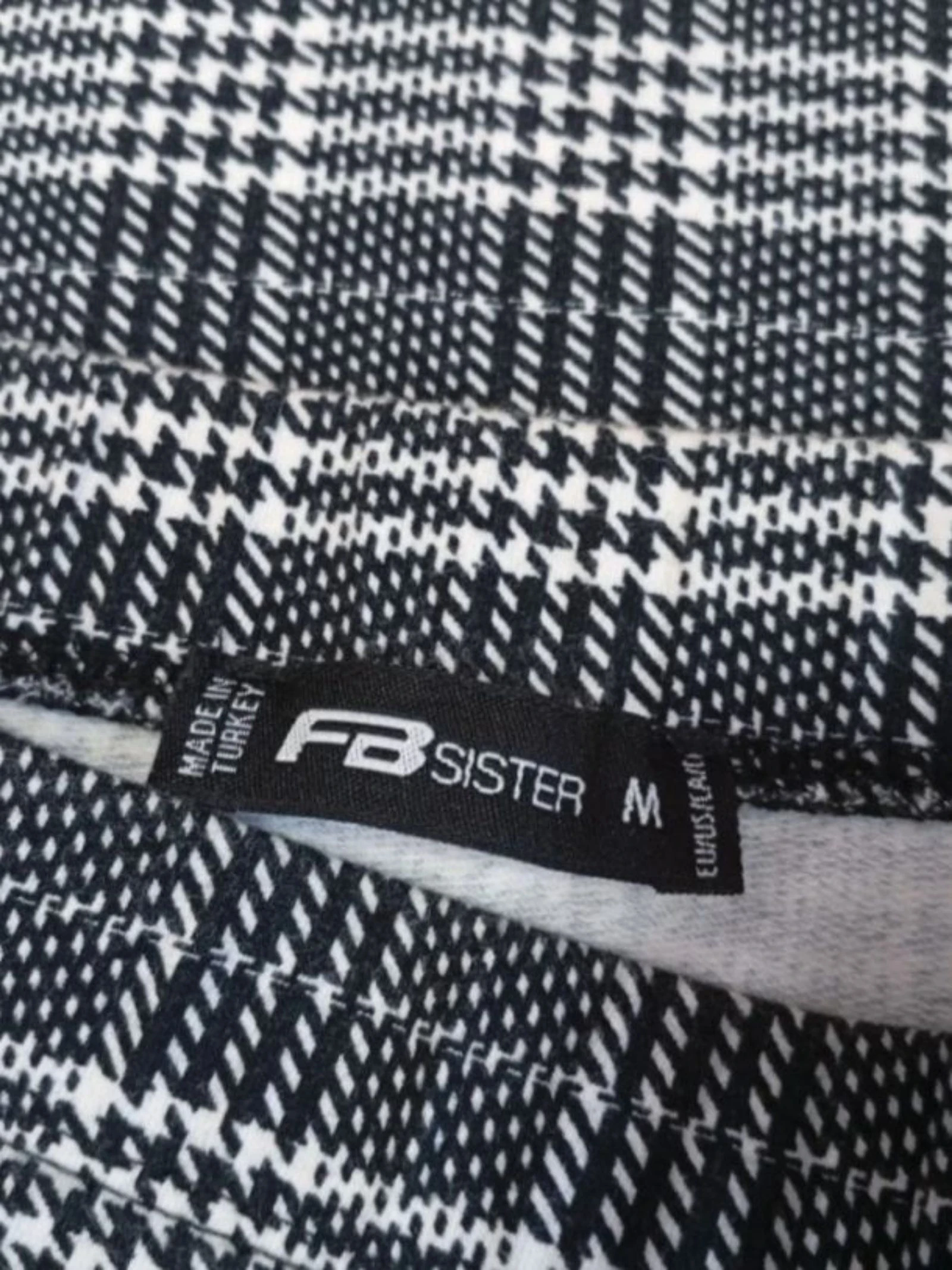 Mini plaid pattern skirt Grey Glen Plaid Bodycon Mini Skirt S – photo 4